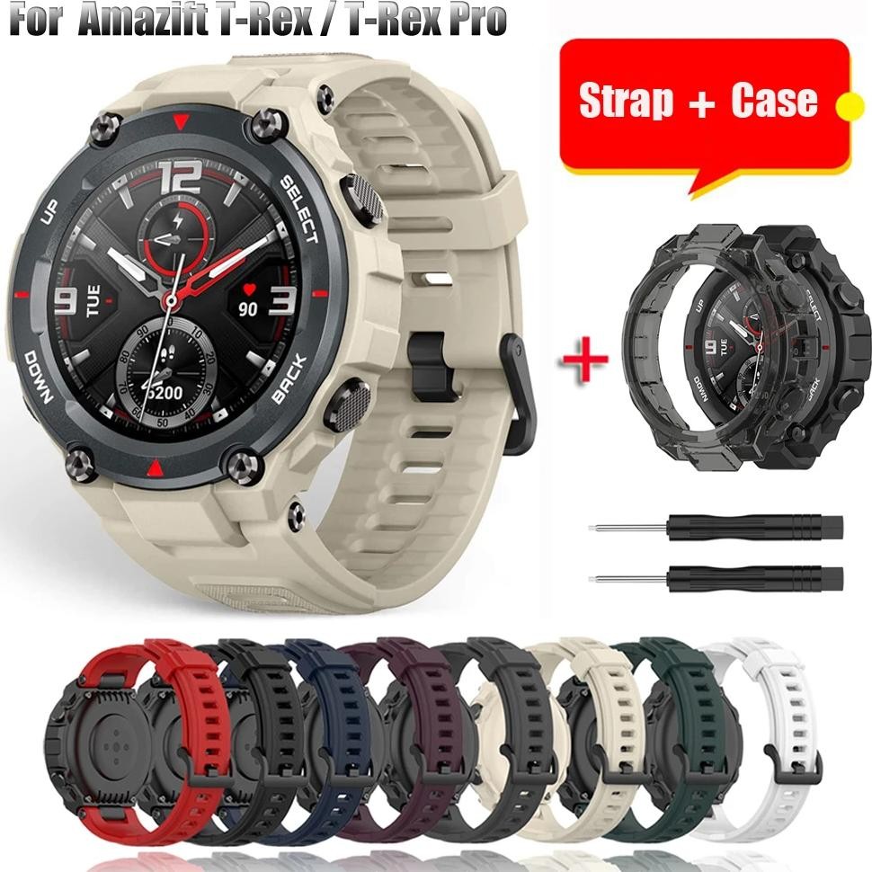 Replacement Strap For Huami Amazfit T Rex Strap Silicone Watchband For Amazfit T-Rex/T-Rex Pro Strap