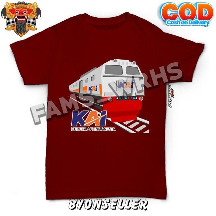 Baju Kaos Anak Kereta Api Kai Laki Perempuan Jawa Timur