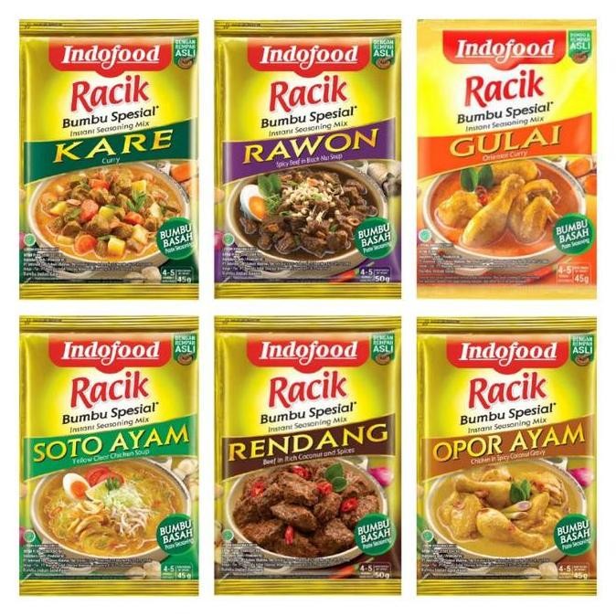 

DISKON! INDOFOOD BUMBU INSTAN BOX 24PCS | KARE OPOR RENDANG GULAI SOTO RAWON LENGKAP