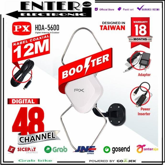 PX ANTENA HDA 600 - PX INDOOR OUTDOOR ANTENA DIGITAL HDA600