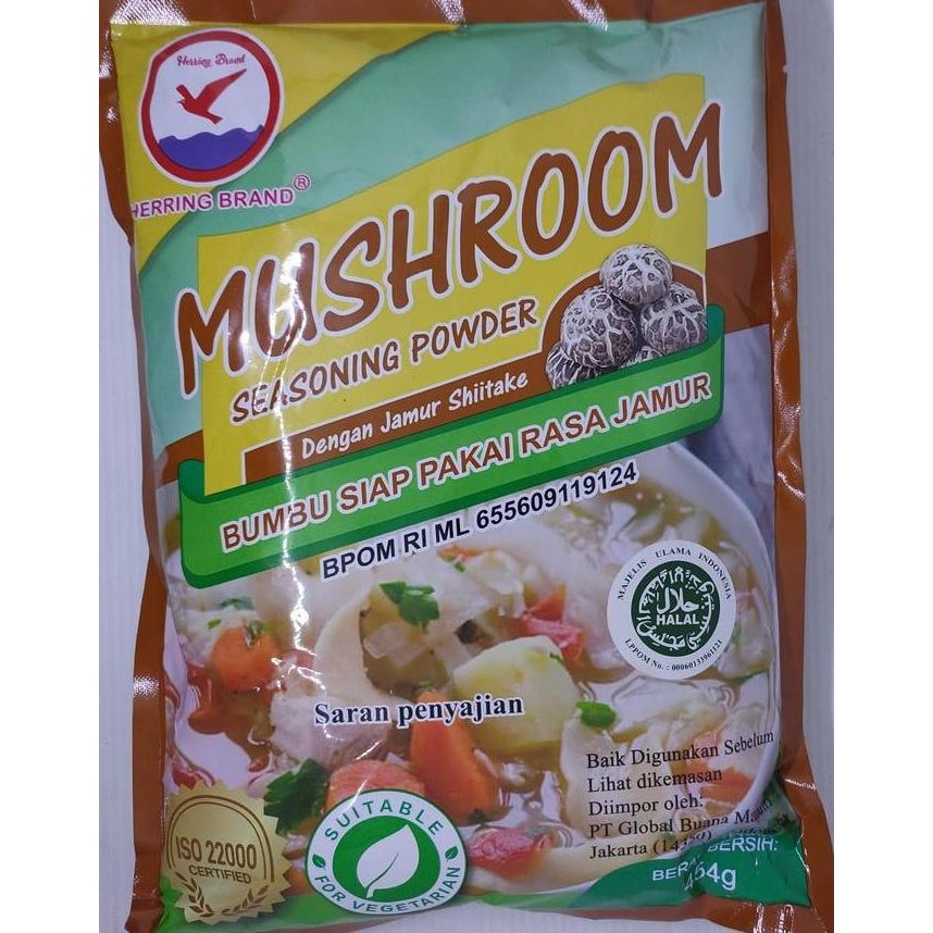 

DISKON! BUMBU KALDU JAMUR 454GR MUSHROOM SEASONING VEGETARIAN HERRING BRAND