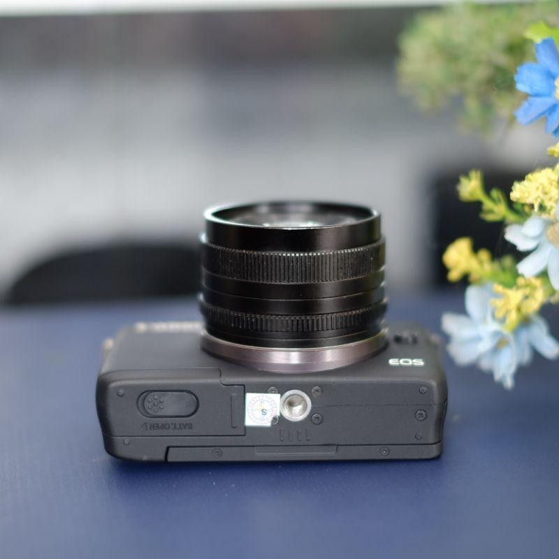 Sv Canon M10 Lensa Fix Lensa 7Artisant 50Mm F1.8 Kamera Mirrorless - Vg -Vms