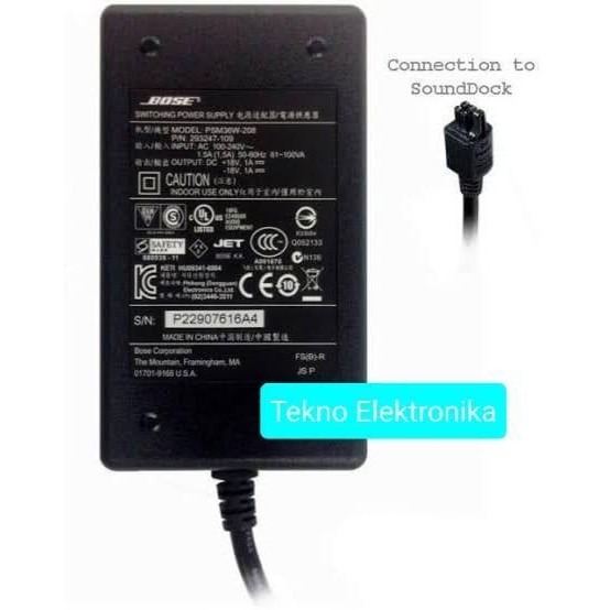 Adaptor Speaker Bose Sounddock Series 1 Original Berkualitas Terbaru