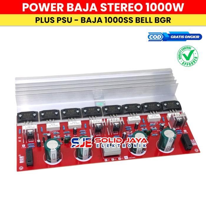 KIT POWER STEREO BAJA 1000W TR SANKEN II PLUS PSU ELCO DIODA POWER AUDIO AMPLIFIER AMPLI BAJA 1000SS