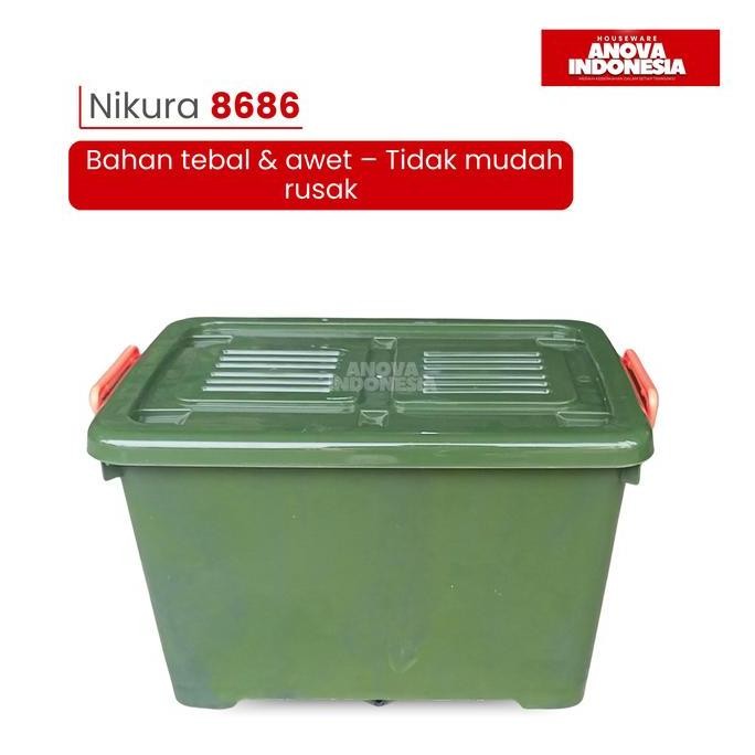 (Allthebest) BOX CONTAINER NIKURA CANADA. 8686. JUMBO HIJAU. SETARA SHINPO CB 130