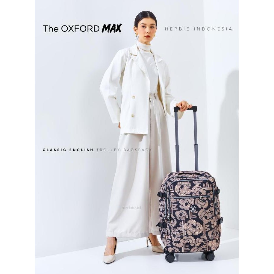 (Allthebest) TAS RANSEL TROLI OXFORD BARLEY ORIGINAL KABIN RODA IMPORT