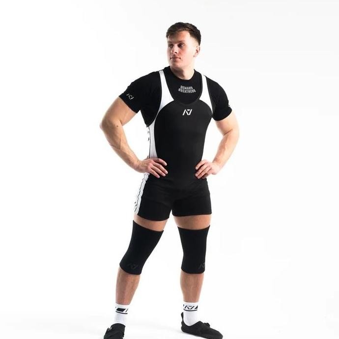 TERBARU - A7 Luno Men's Singlet Domino IPF Approved Powerlifting Raw Suit Mens