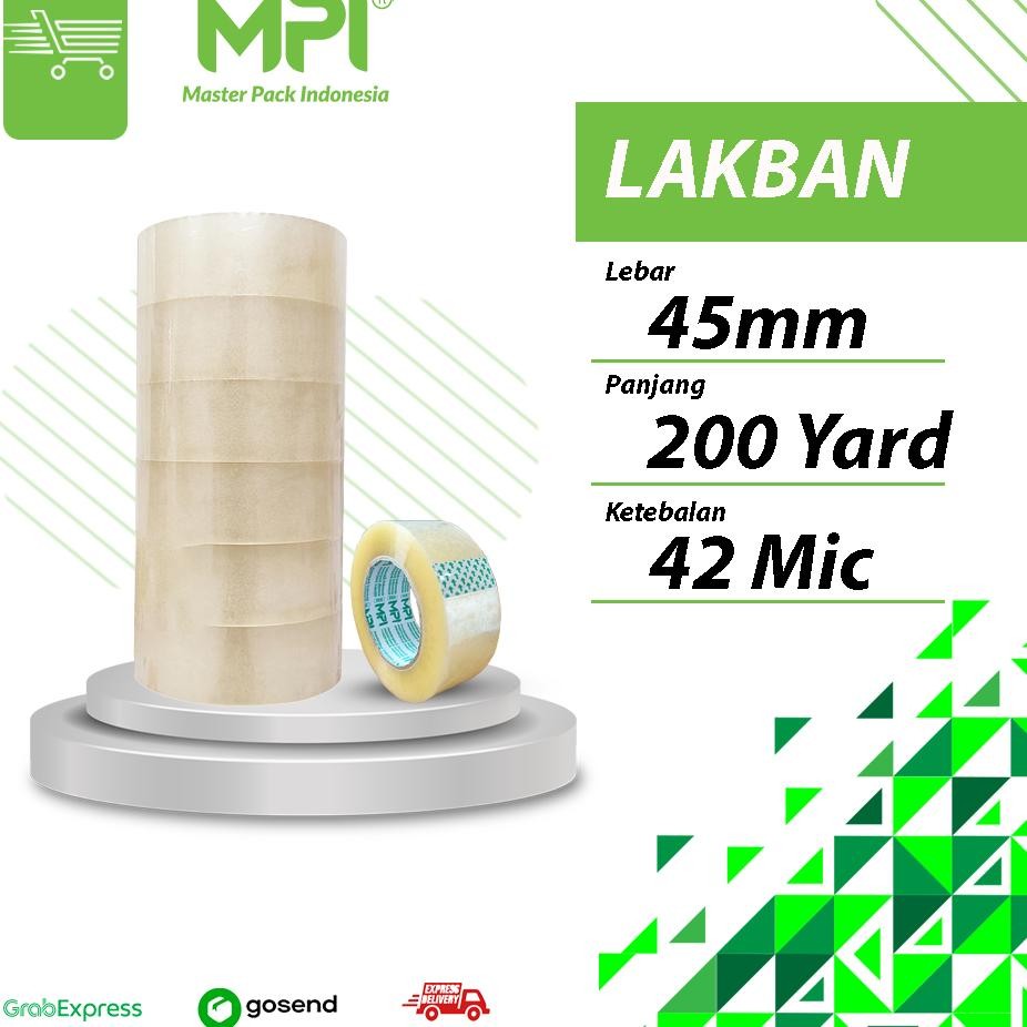 

1 Slop 6 Roll Lakban Mpi 2 Inch X 200 Yard 42Mic Bening Coklat Economis