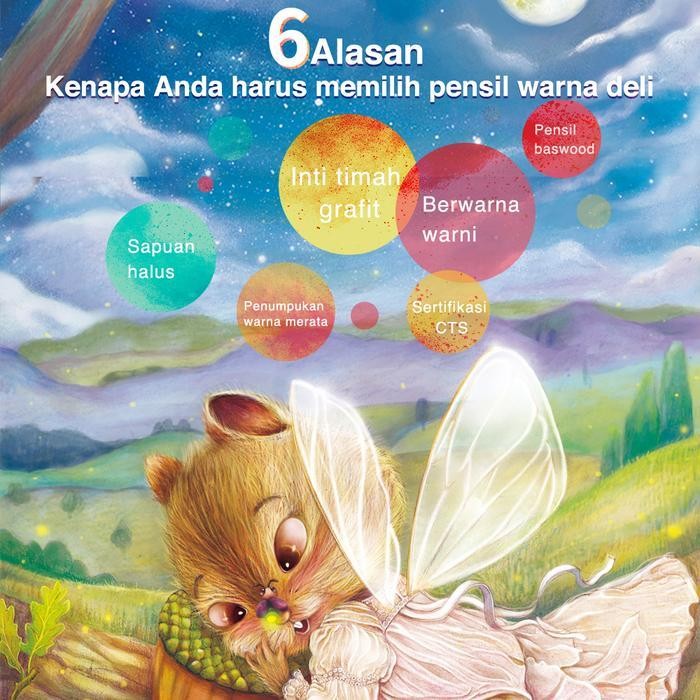 

Deli High-Grade Oil Pencil Color Pensil Warna Minyak 48/72 Warna 6567 Original Dan Terpercaya