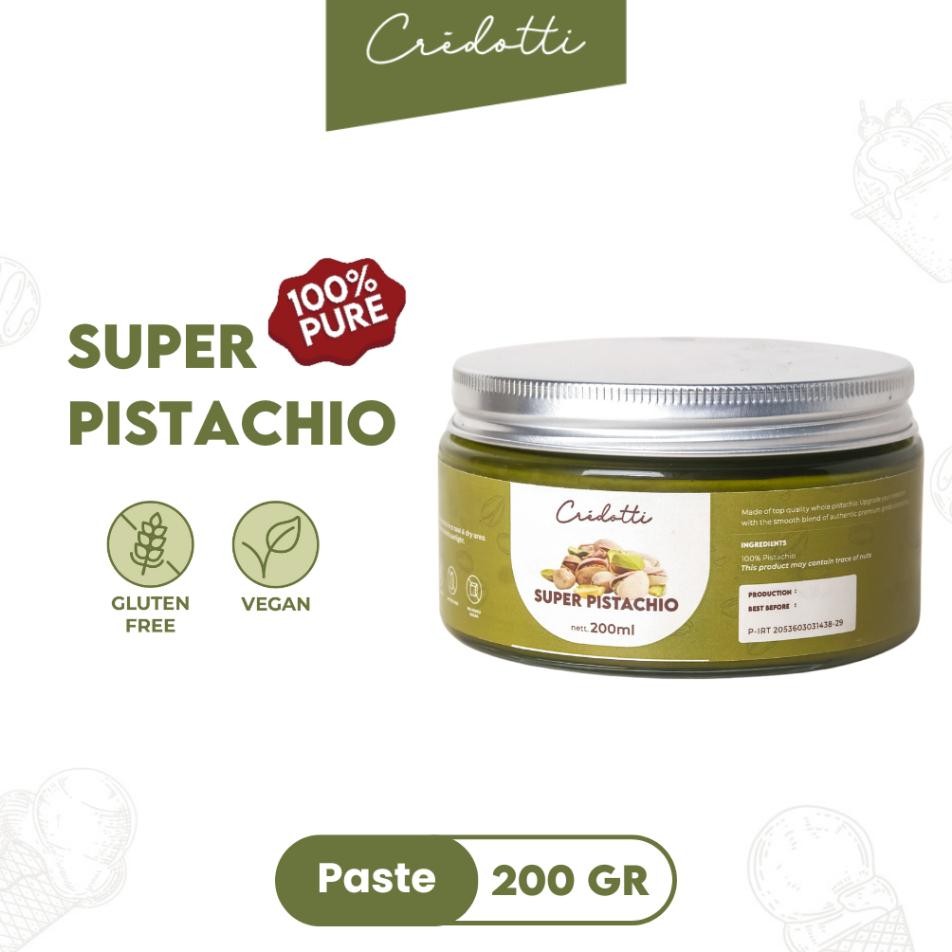 

Credotti Pistachio Paste 200Gr Pasta Pure Tanpa Campuran