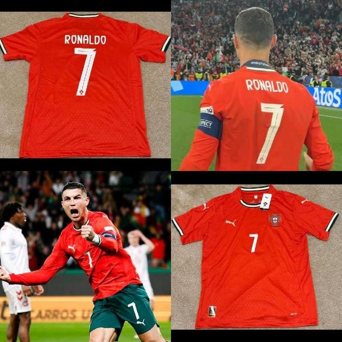 TERMURAH - JERSEY BAJU BOLA PORTUGAL HOME 2025 + NAMESET RONALDO GRADE ORI