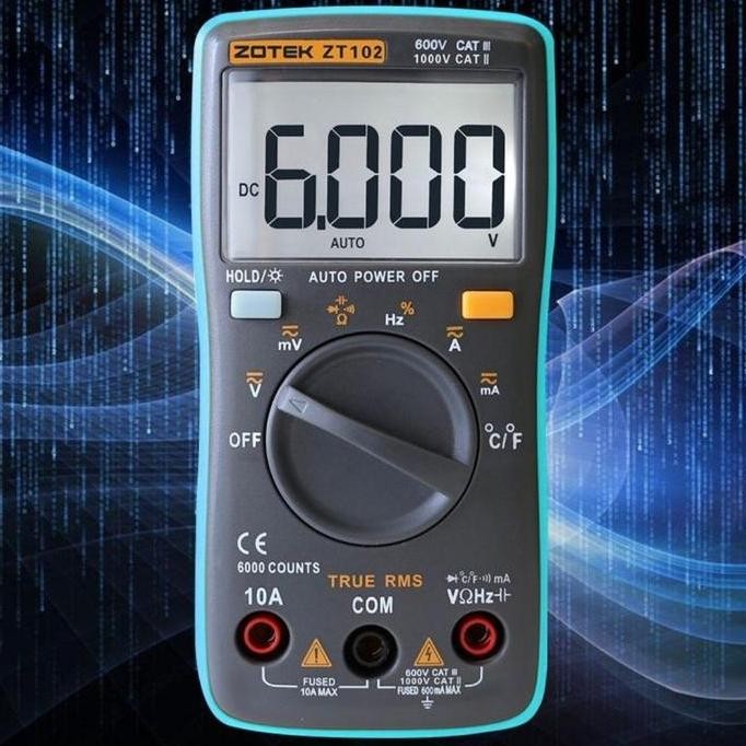 Multimeter Digital Zotex Zt-102 Terbaru