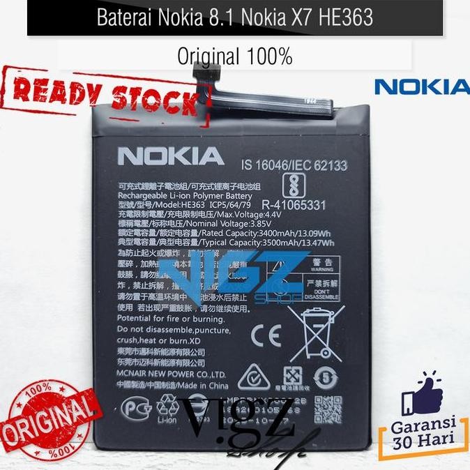 TERMURAH - Baterai Nokia 8.1 Nokia X7 HE363 Original 100%