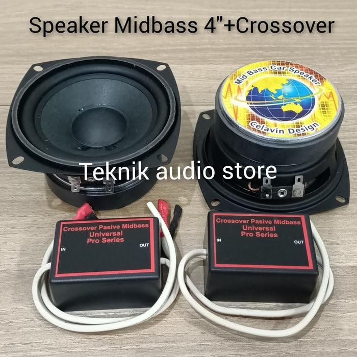 Speaker Midbass 4inch Celavin Design plus crossover pro series