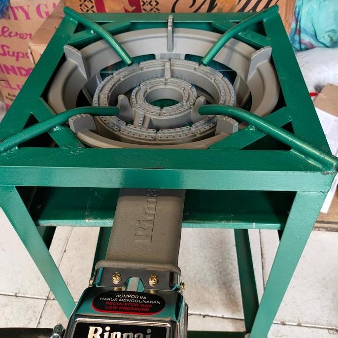kompor gas api besar/api seribu rinnai 1set lengkap + tungku 40x40x70