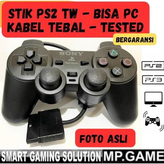 Produk Baru Stik PS2 Ori Warna Hitam / Stick PS 2 Controller Murah Berkualitas