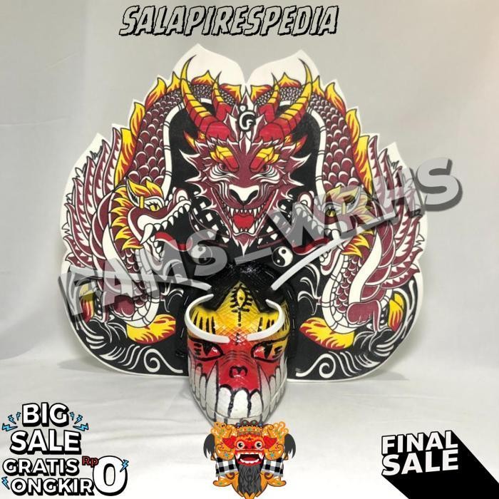 Barongan Anak Ukuran Sedang Spons Dragon Barongan Spons Barongan Merah Barongan Murah Jawa Timur