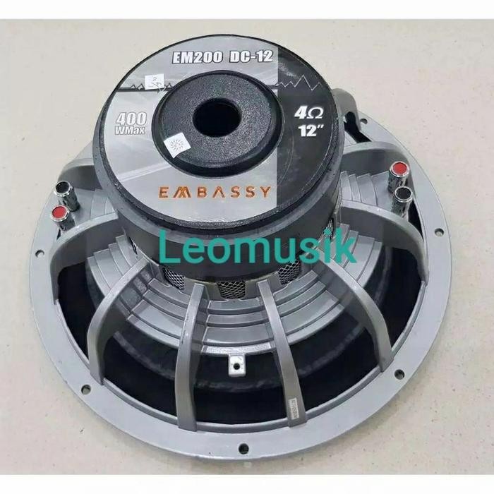 SUBWOOFER MOBIL 12 INCH EMBASSY DOUBLE MAGNET TYPE EM-200 DC-12