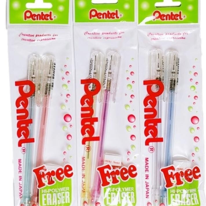 

1 Set Set 2 Pensil Mekanik 1 Penghapus Pentel A1052