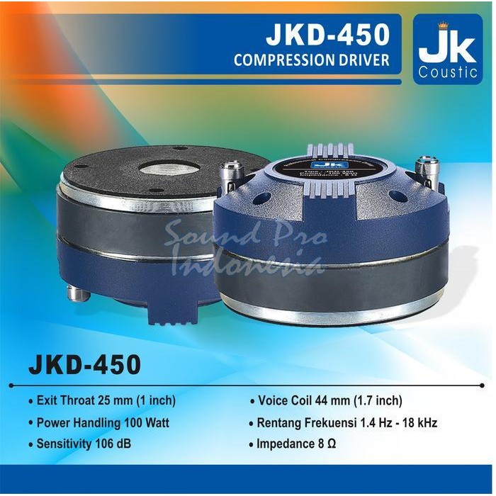 Component Driver / Tweter Jk coustic JKD 450