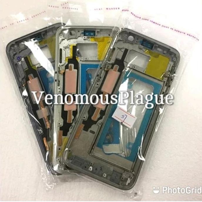 TERMURAH - FRAME LCD BAZEL TULANG TENGAH TATAKAN LCD SAMSUNG S7 FLAT G930 G930F