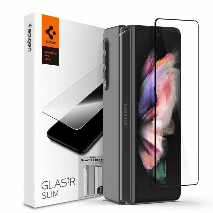TERMURAH - Spigen Tempered Glass + Hinge Screen Protector Samsung Galaxy Z Fold 3