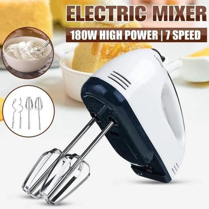 Hand Mixer Elektrik 7 Speed Pengocok Telur & Pengaduk Adonan Kue