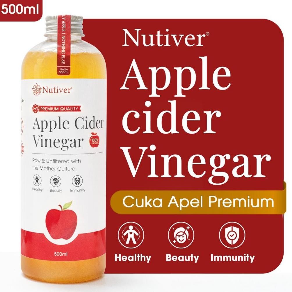 

Cod Nutiver Cuka Apel Organik With The Mother 500Ml / Apple Cider Vinegar Jg-8