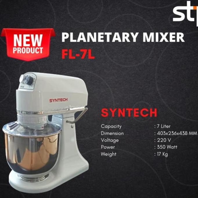 Planetary Mixer Syntech FL-7B Mixer Roti Kue Kapasitas 7 Liter