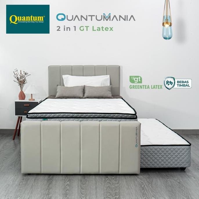 Quantumania 2 In 1 Greentea Latex / Kasur Latex Sorong Quantum
