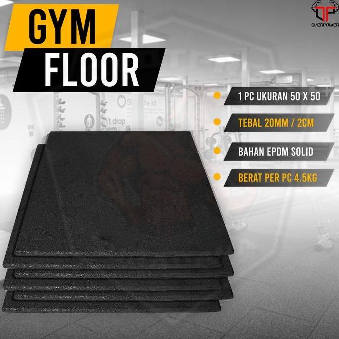TERBARU - Gym Floor Puzzle /Matrass Lantai Tempat Fitness /Gym Mat/Rubber Floor