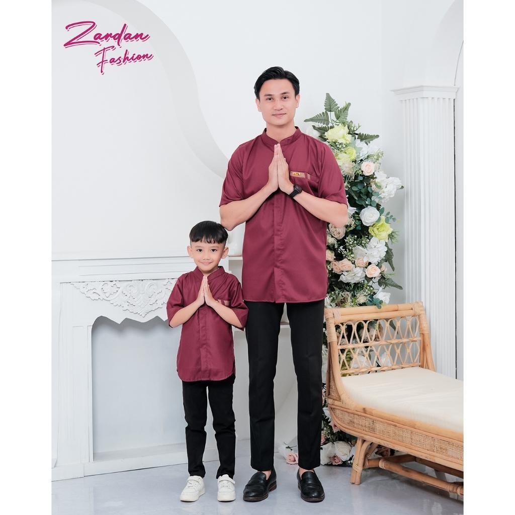 Bsh Zayana Sarimbit Gamis Ibu Ayah Anak Series/  Gamis Zayana/ Set Gamis Sarimbit Jamoel Fashion