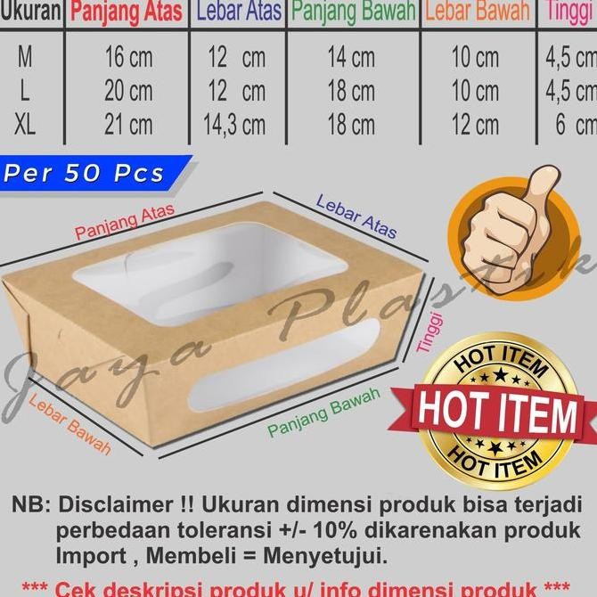 

Baru Lunch Box Kraft Coklat Xl Food Grade | Kotak Nasi Takeaway Kertas Tebal