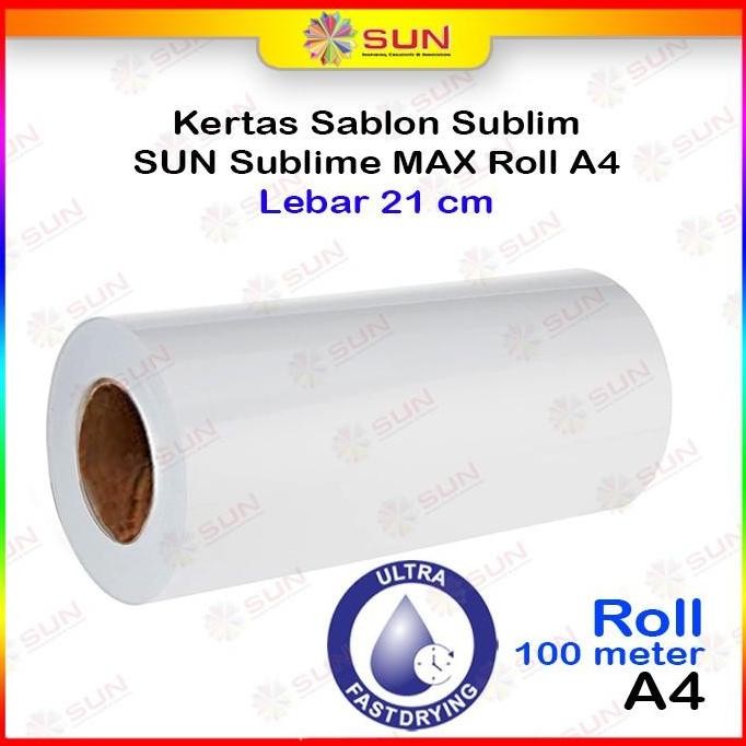 

TERMURAH - Kertas Sublim Roll A4 - Sun Sublime Max Roll A4