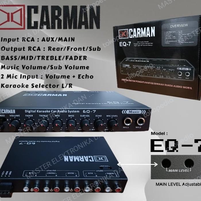 kit equalizer parametric parametrik carman eq-7 eq7 eq 7