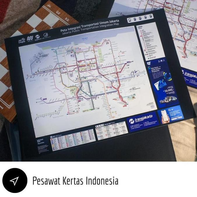 

Diskon! Peta Transportasi Jakarta A3 - Transjakarta KRL BRT Art Paper Map