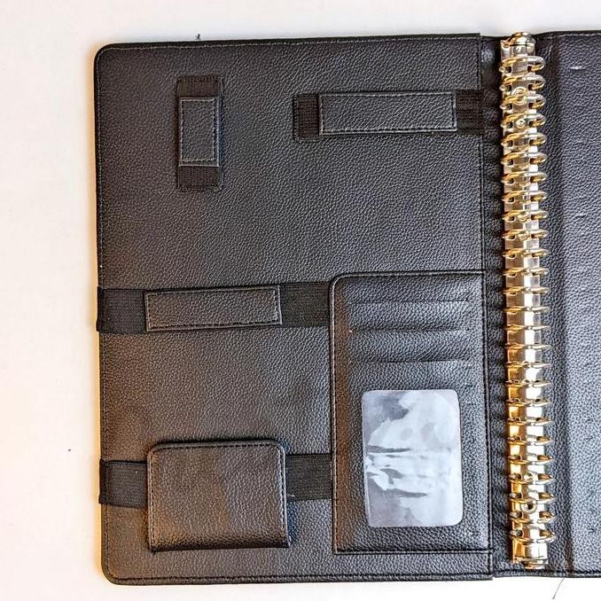 

TERLARIS - [Tulis Id] Premium POCKET Leather Binder B5 Binder Kuliah Organizer INCLUDE LOOSE LEAF