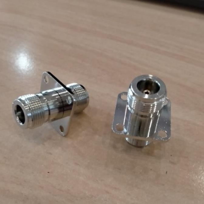 SIAP KIRIM KONEKTOR N FEMALE KE N FEMALE CHASIS SEGI CONNECTOR ANTENA BERKUALITAS
