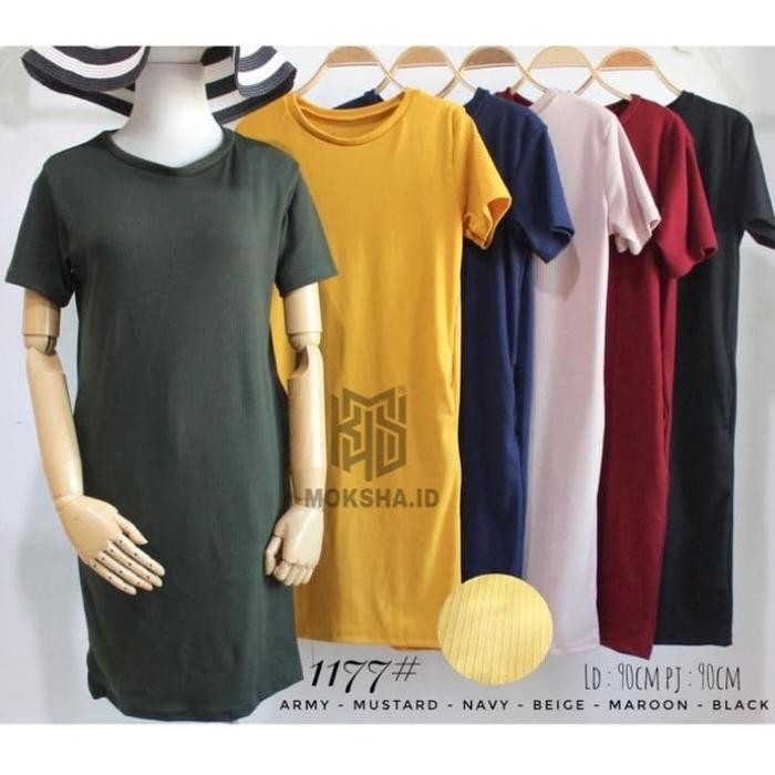 Dd Moksha - Dress Gabella Desain Simple Polos Kasual Wanita Dewasa Populer 2025 Kekinian Katun Asli 
