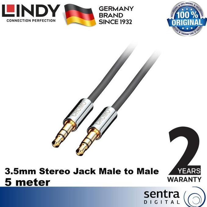 LINDY #35304 CROMO 3,5mm Stereo Jack Male to