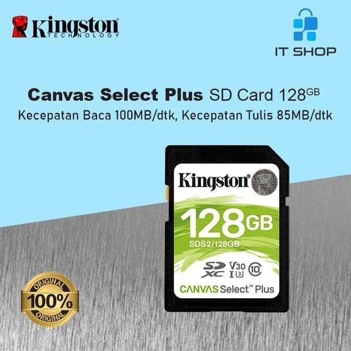 Kingston Canvas Select Plus SD Card - 128GB