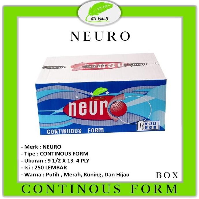 

TERLARIS - NEURO Continous Form 4 Ply 9 1/2 x 13 Folio - Box