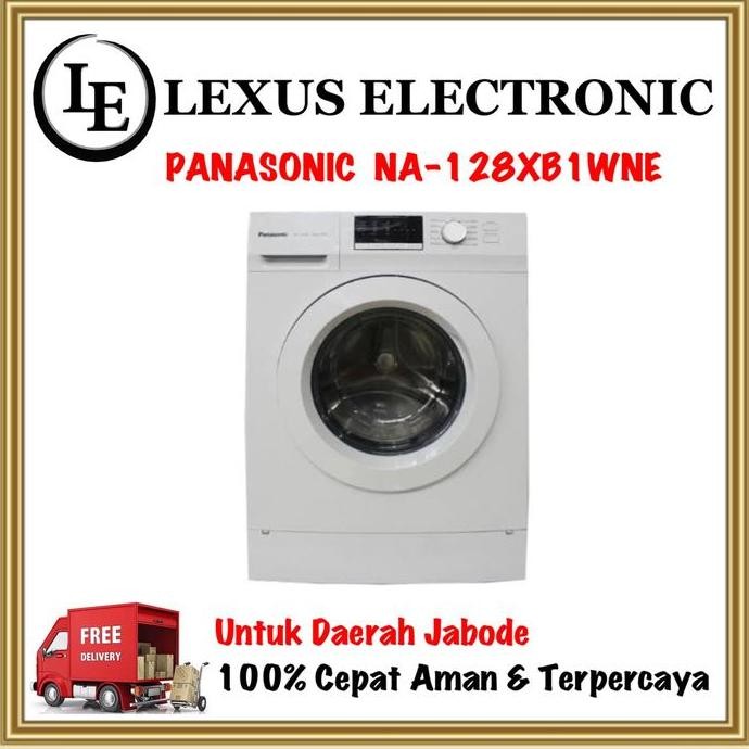NEW MESIN CUCI FRONT LOADING PANASONIC NA-128XB1WNE NA128XB1WNE NA128