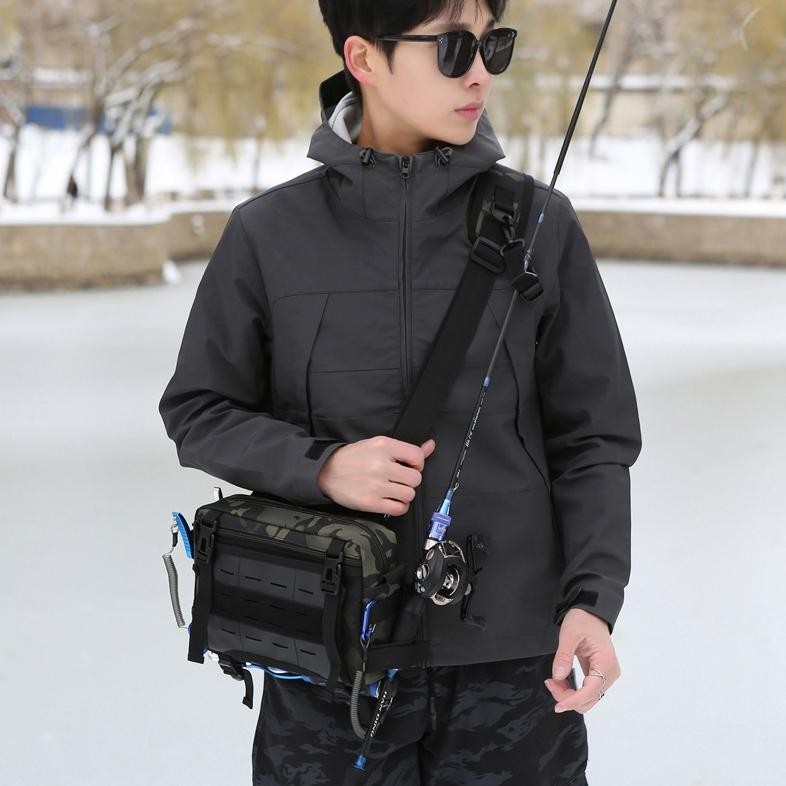 Terlaris Tas Bahu Multifungsi Baru Tas Pinggang Tas Selempang Ringan Tas Pancing Luya Tas Penyimpana