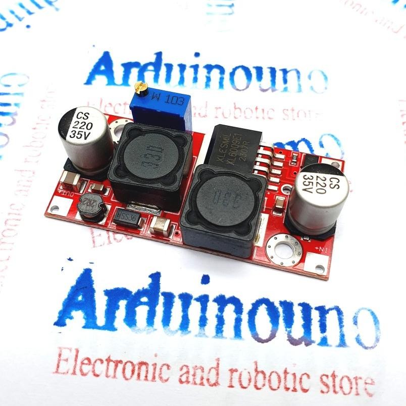 DB141 }} Xl6009 buck boost DC PCB merah step up step down stabilizer Module DC Xl 6009