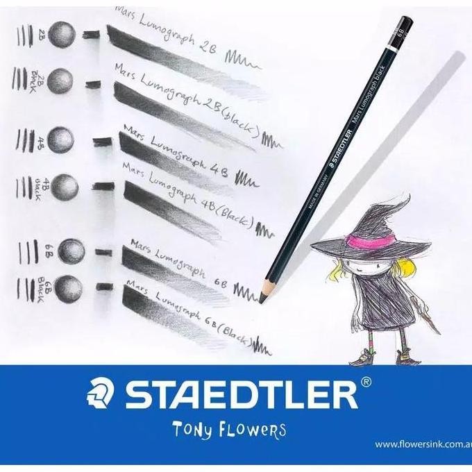 

Staedtler Mars Lumograph Black Edition 2B 4B 6B 8B