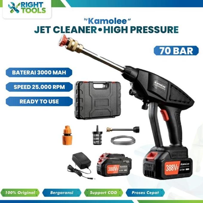 NEW Kamolee Jet Cleaner | Cordless Portable | Alat Cuci Mobil | Air Jet