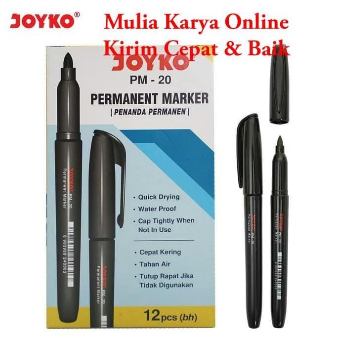 

Permanent Marker / Spidol Permanen Joyko Pm-20 Per Lusin