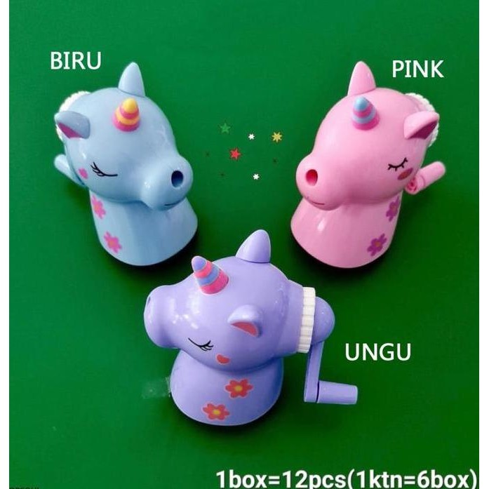 

Serutan Unicorn - Rautan Meja Asahan Putar Pensil Sharpener Unik Lucu