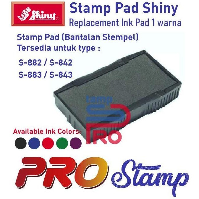 

Replacement Ink Pad Shiny / S-882, S-883, S-842, S-843